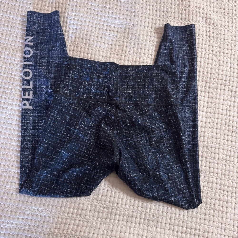 Peloton Black and Blue Leggings